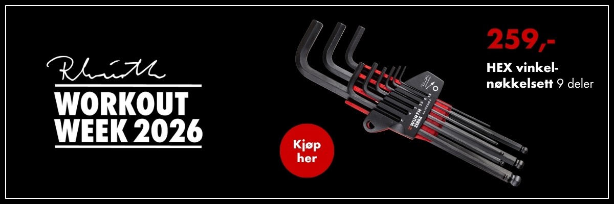 HEX vinkelnøkkelsett