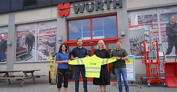 Dpend AS bruker Würth logoprofilering